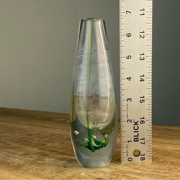 Vicke Lindestrand Seaweed Vase Produced By Kosta Sweden Art Glass Vase - Picture 11 of 11